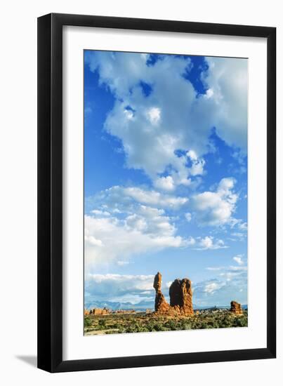 Balanced Rock, Arches National Park, Utah, USA-Ali Kabas-Framed Premium Photographic Print