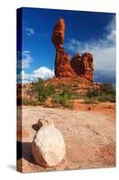 Balanced Rock, Arches National Park, Utah-Geraint Tellem-Stretched Canvas