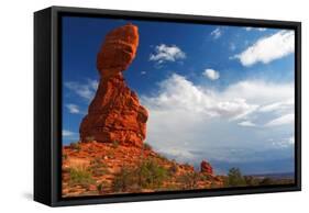 Balanced Rock, Arches National Park, Utah-Geraint Tellem-Framed Stretched Canvas