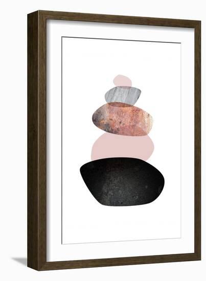 Balanced  White Blush-Urban Epiphany-Framed Art Print