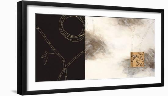 Balancing Bamboo I-Arleigh Wood-Framed Giclee Print