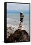 Balancing Rocks Near Ocean Photo Poster Print-null-Framed Stretched Canvas