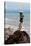 Balancing Rocks Near Ocean Photo Poster Print-null-Stretched Canvas