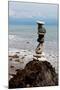 Balancing Rocks Near Ocean Photo Poster Print-null-Mounted Poster