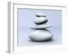 Balancing Stones. 3D Rendered Illustration-Spectral-Framed Photographic Print