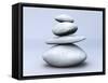 Balancing Stones. 3D Rendered Illustration-Spectral-Framed Stretched Canvas