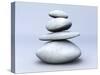 Balancing Stones. 3D Rendered Illustration-Spectral-Stretched Canvas