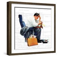 "Balancing the Expense Account", November 30,1957-Norman Rockwell-Framed Giclee Print