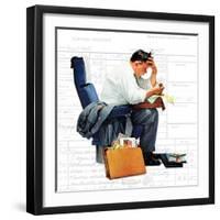 "Balancing the Expense Account", November 30,1957-Norman Rockwell-Framed Giclee Print