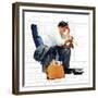 "Balancing the Expense Account", November 30,1957-Norman Rockwell-Framed Giclee Print