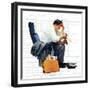 "Balancing the Expense Account", November 30,1957-Norman Rockwell-Framed Giclee Print