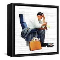 "Balancing the Expense Account", November 30,1957-Norman Rockwell-Framed Stretched Canvas