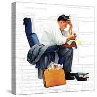 "Balancing the Expense Account", November 30,1957-Norman Rockwell-Stretched Canvas