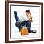 "Balancing the Expense Account", November 30,1957-Norman Rockwell-Framed Giclee Print