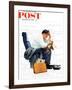 "Balancing the Expense Account" Saturday Evening Post Cover, November 30,1957-Norman Rockwell-Framed Giclee Print