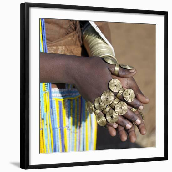 Balangida Lelu, Northern Tanzania;The Finery of a Datoga Woman;-Nigel Pavitt-Framed Photographic Print