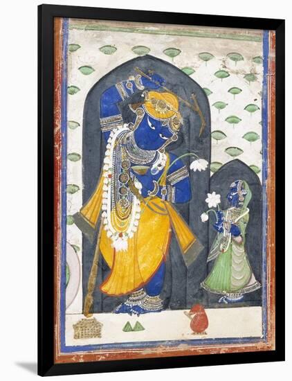 Balarama with Consort-null-Framed Art Print