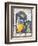 Balarama with Consort-null-Framed Art Print