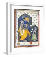 Balarama with Consort-null-Framed Art Print