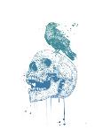 New Skull (Blue)-Balazs Solti-Art Print