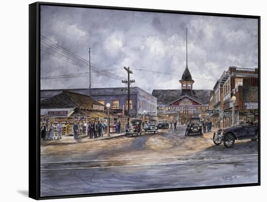 Balboa By Moonlight, Ca 1920-Stanton Manolakas-Framed Stretched Canvas