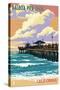 Balboa, California - Balboa Pier since 1906-Lantern Press-Stretched Canvas