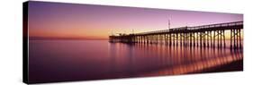 Balboa Pier at Sunset, Newport Beach, Orange County, California, Usa-null-Stretched Canvas