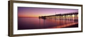 Balboa Pier at Sunset, Newport Beach, Orange County, California, Usa-null-Framed Photographic Print