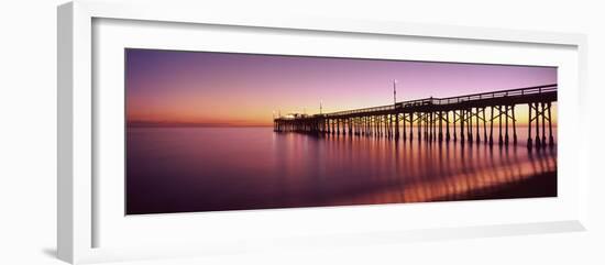 Balboa Pier at Sunset, Newport Beach, Orange County, California, Usa-null-Framed Photographic Print