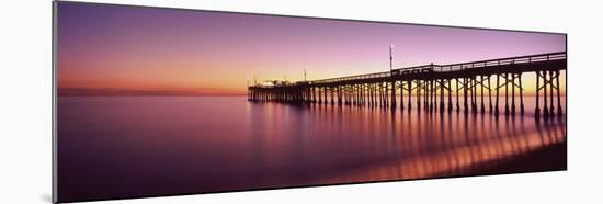 Balboa Pier at Sunset, Newport Beach, Orange County, California, Usa-null-Mounted Photographic Print
