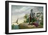 Balboa's Discovery of the Pacific-Clyde O. De Land-Framed Giclee Print