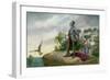 Balboa's Discovery of the Pacific-Clyde O. De Land-Framed Giclee Print