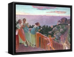 Balcon a Silencio, 1918-Maurice Denis-Framed Stretched Canvas