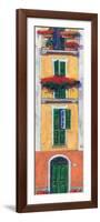 Balconi liguri II-Daniela Corallo-Framed Art Print