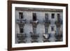 Balconies of a Dilapidated Apartment Building, Havana Centro, Cuba-Lee Frost-Framed Photographic Print