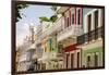 Balconies of Calle Del Cristo San Juan-George Oze-Framed Photographic Print
