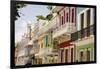 Balconies of Calle Del Cristo San Juan-George Oze-Framed Photographic Print
