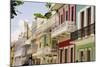 Balconies of Calle Del Cristo San Juan-George Oze-Mounted Photographic Print