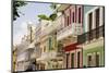 Balconies of Calle Del Cristo San Juan-George Oze-Mounted Photographic Print