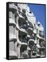 Balconies on the Casa Mila, a Gaudi House, in Barcelona, Cataluna, Spain-Nigel Francis-Framed Stretched Canvas
