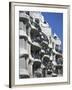 Balconies on the Casa Mila, a Gaudi House, in Barcelona, Cataluna, Spain-Nigel Francis-Framed Photographic Print