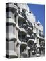 Balconies on the Casa Mila, a Gaudi House, in Barcelona, Cataluna, Spain-Nigel Francis-Stretched Canvas