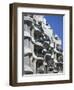 Balconies on the Casa Mila, a Gaudi House, in Barcelona, Cataluna, Spain-Nigel Francis-Framed Photographic Print