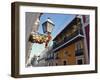 Balconies on Typical Street in the Old Town, San Juan, Puerto Rico, Central America-Ken Gillham-Framed Photographic Print