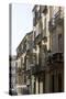 Balconies Overlooking the Narrow Streets of Malaga, Andalucia, Spain-Natalie Tepper-Stretched Canvas