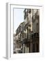 Balconies Overlooking the Narrow Streets of Malaga, Andalucia, Spain-Natalie Tepper-Framed Photo