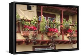 Balconies, Santa Cruz De La Palma, La Palma, Canary Islands, Spain, 2009-Peter Thompson-Framed Stretched Canvas