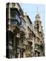 Balconies, St Pauls Street, Valletta, Malta-Peter Thompson-Stretched Canvas