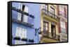 Balconies, Valencia, Costa Del Azahar, Spain, Europe-Martin Child-Framed Stretched Canvas