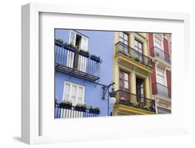 Balconies, Valencia, Costa Del Azahar, Spain, Europe-Martin Child-Framed Photographic Print